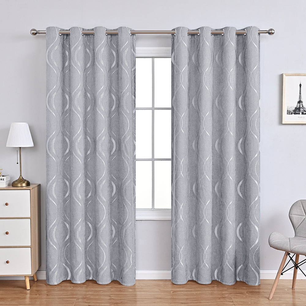 Beautiful Chenille Floral Pattern Drapes