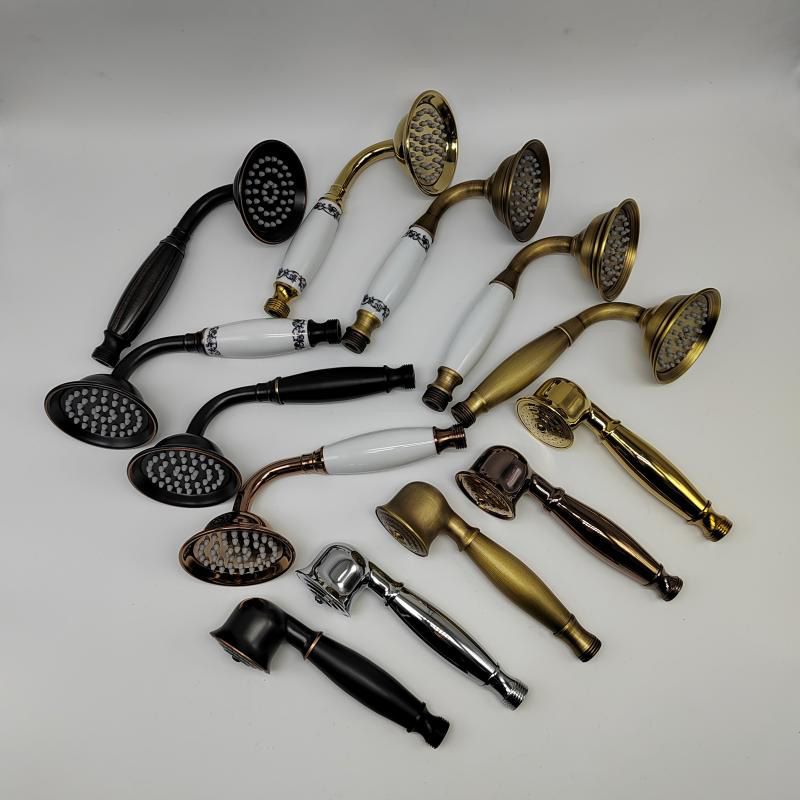 Classic Gold Showerhead with Handle
