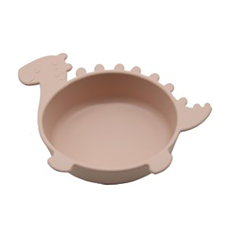 Soft Silicone Kids Bowl - Dinosaur Shaped Baby Dish
