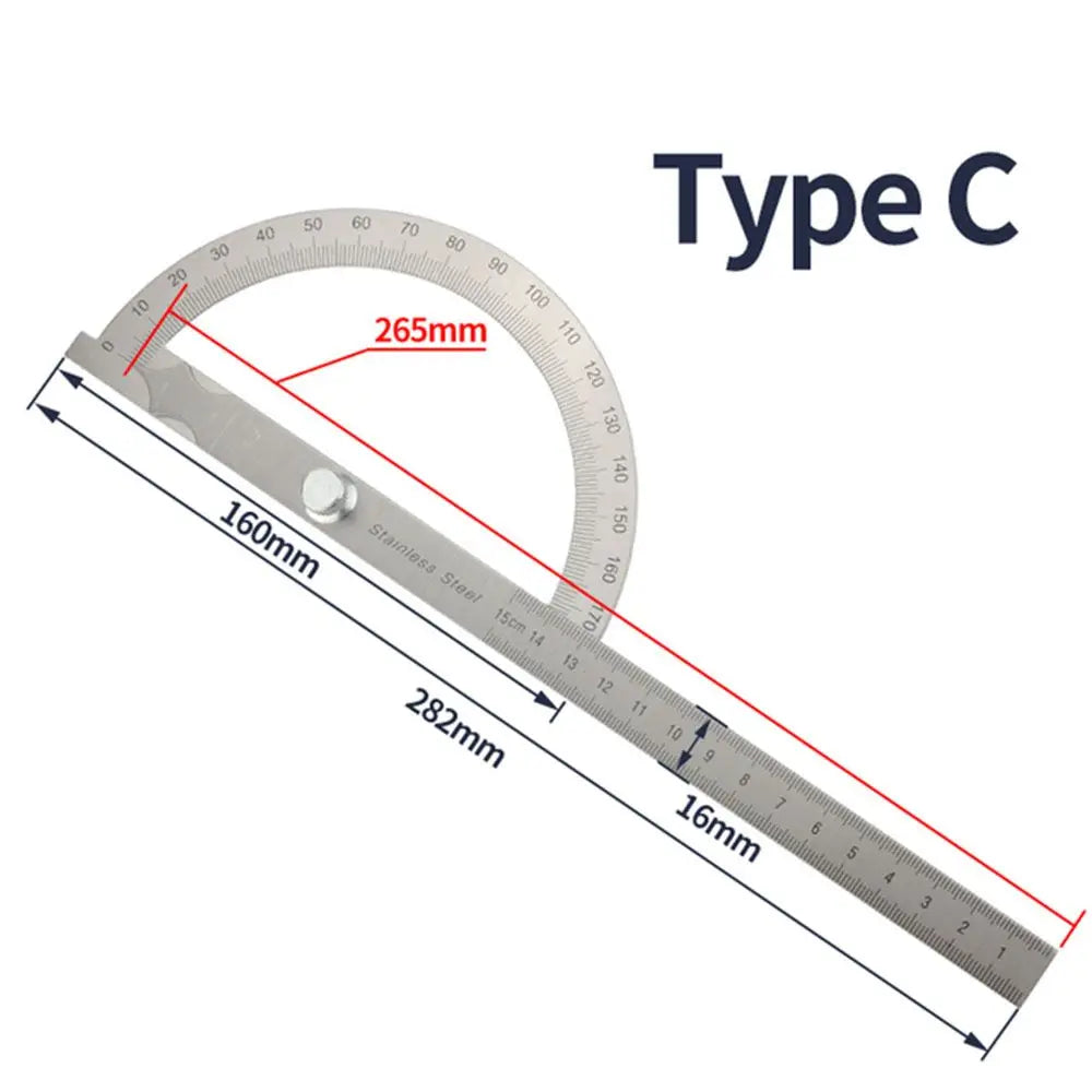 Adjustable Angle Measuring Ruler