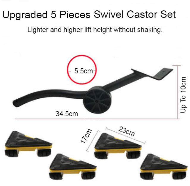 Compact Portable Floor Jack with Wheels