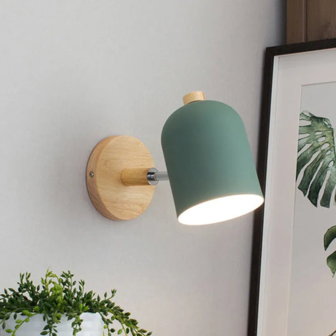 Rustic Wood Wall Light Fixture