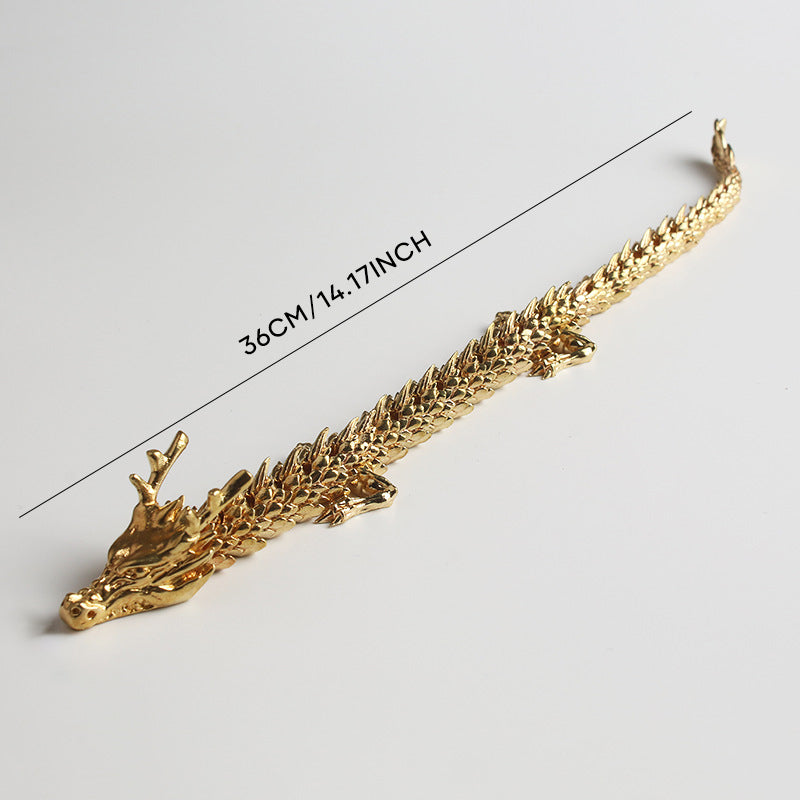 Collectible Figurine Gold Dragon Action Model