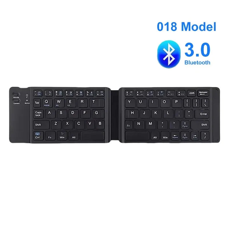 Compact Foldable Wireless Bluetooth Keyboard
