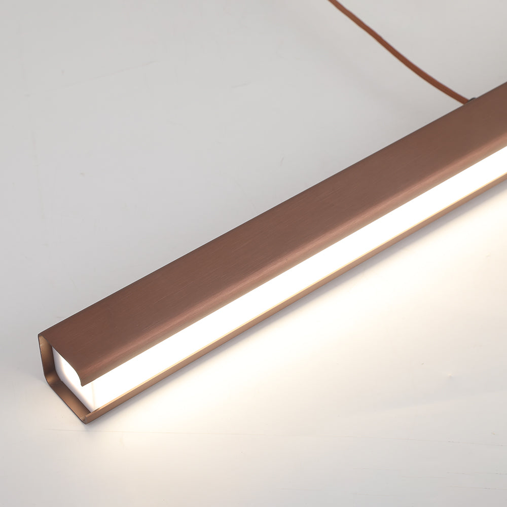 Simple Linear Pendant Light Modern Adjustable Ceiling Lamp