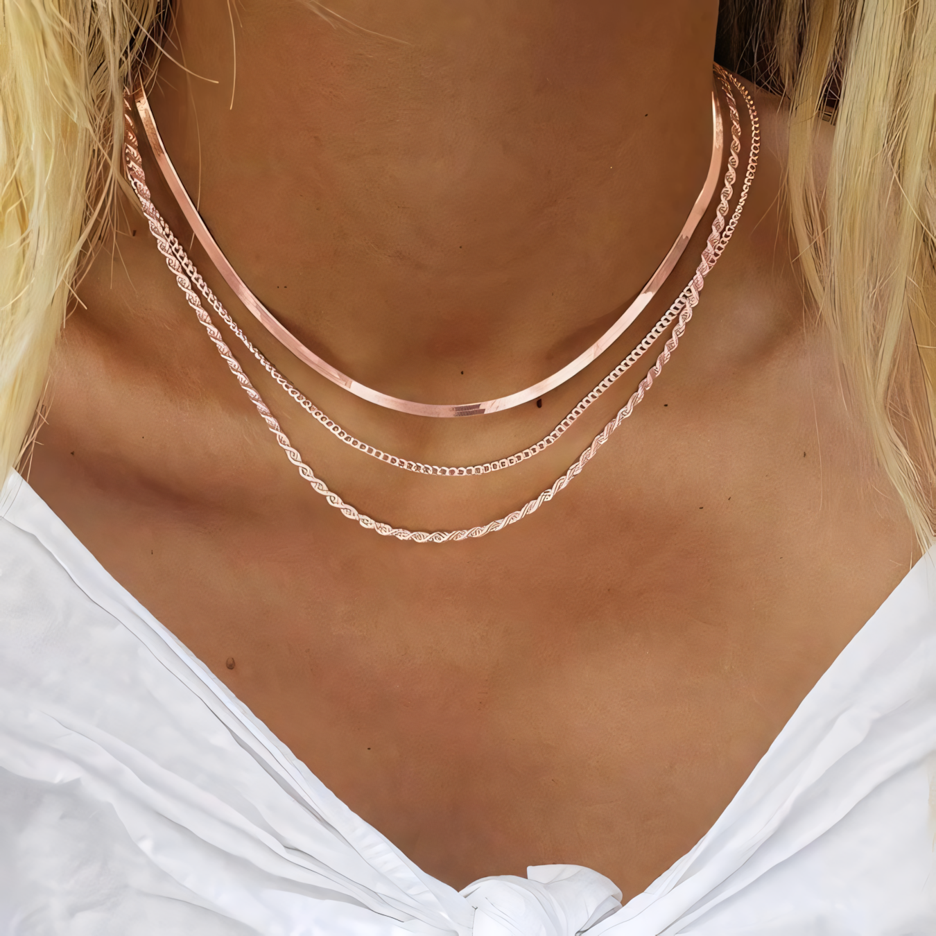 Timeless 3pc Layered Necklace Set