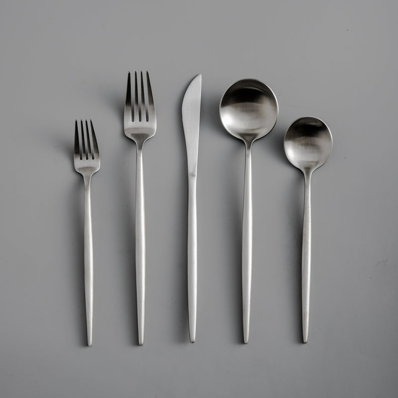 Premium Steel Cutlery Set in Modern Colors