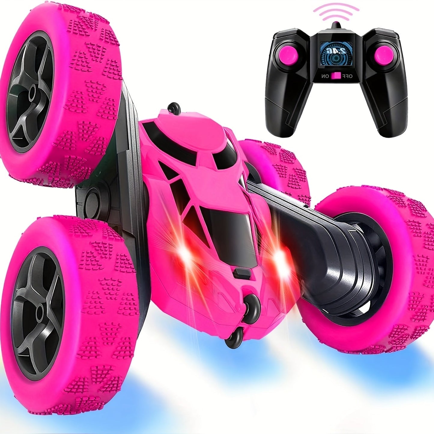 Fast Remote Control LED Stunt Car Toy