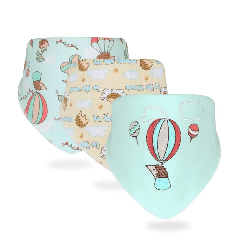 Adorable Baby Bib Scarf Set - Gentle Bibs with Fun Prints