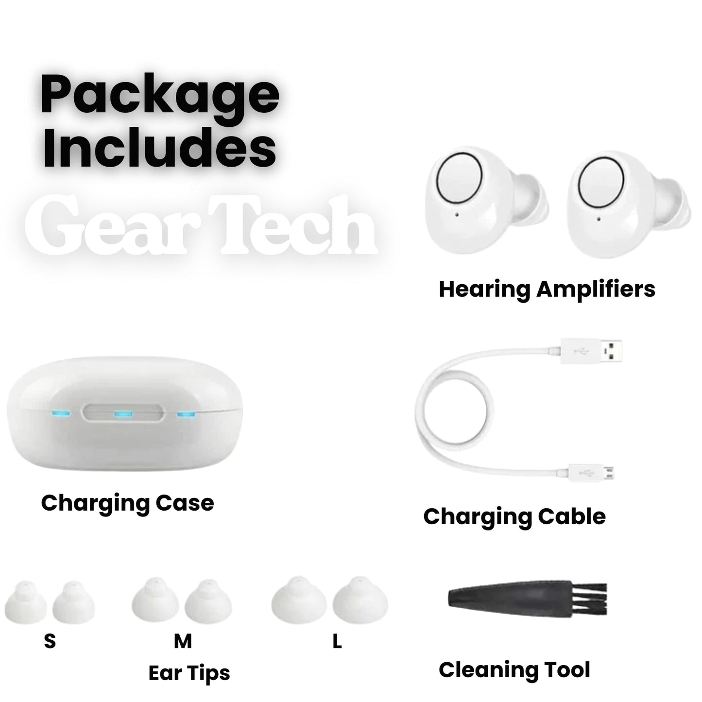 Rechargeable Sound Blocking Hearing Devices with USB