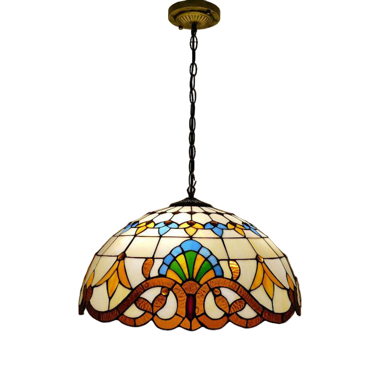 Vintage Glass Pendant Light