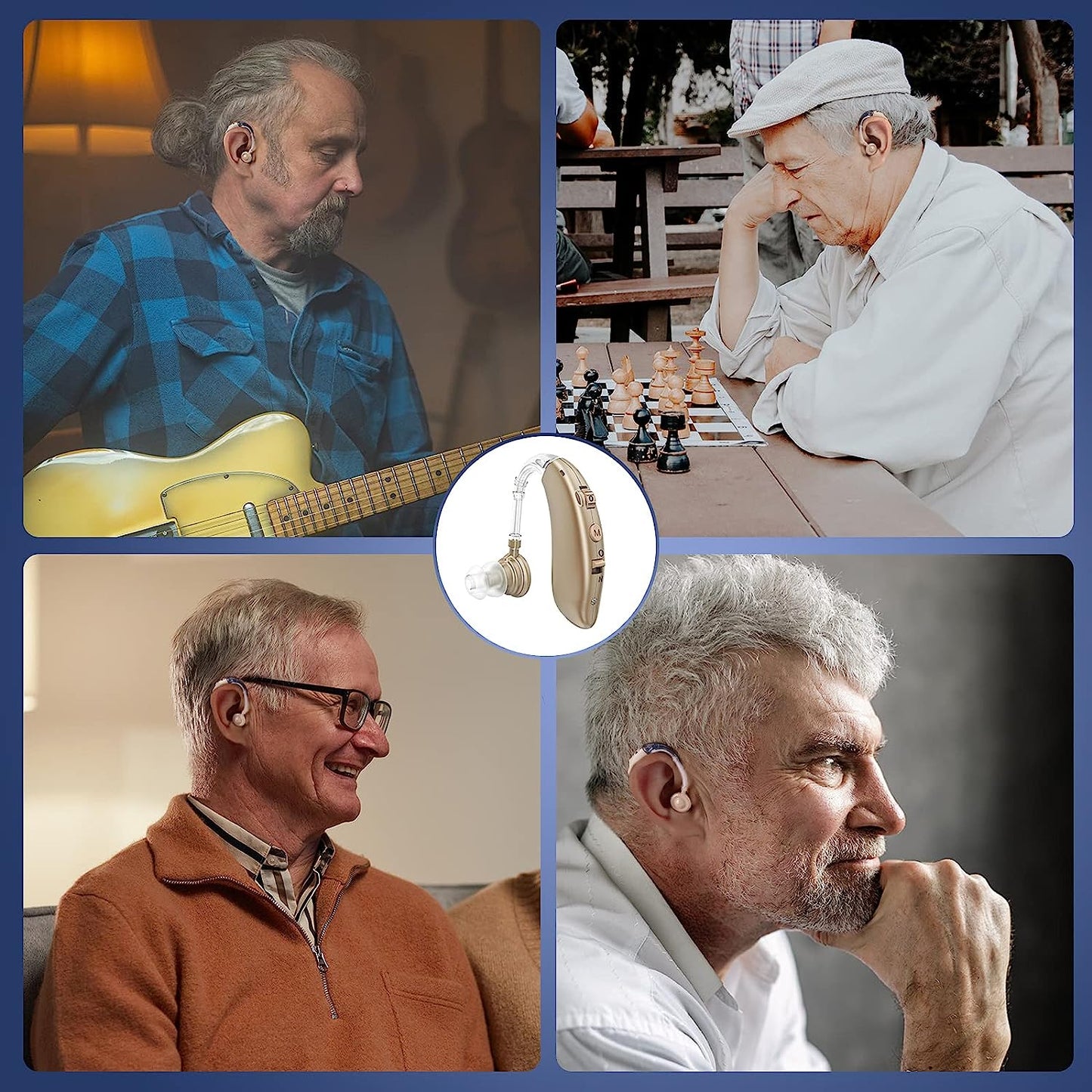 Compact Rechargeable BTE Hearing Aids with Noise Cancellation