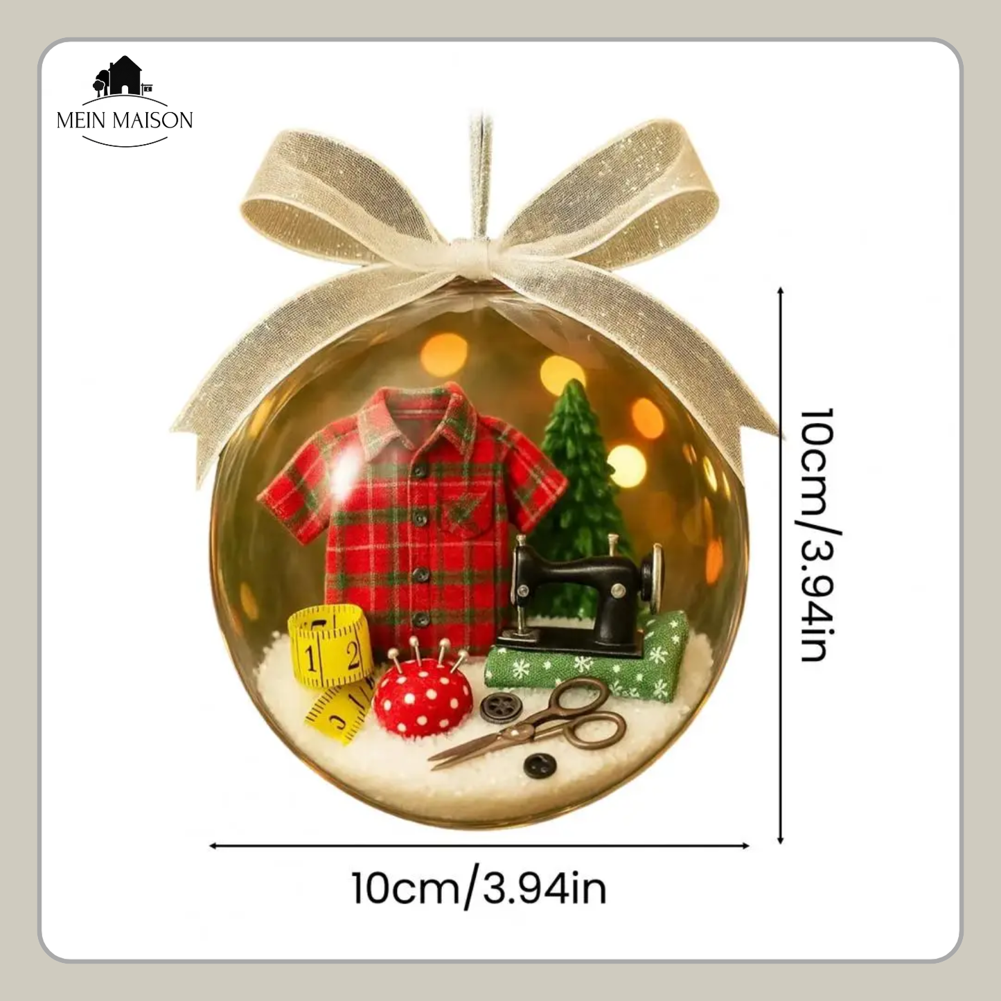 Colorful Christmas Tree Sewing Ornament