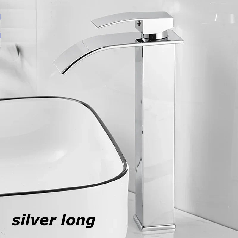 Luxury Bathroom Faucet Mixer Tap Stainless Steel