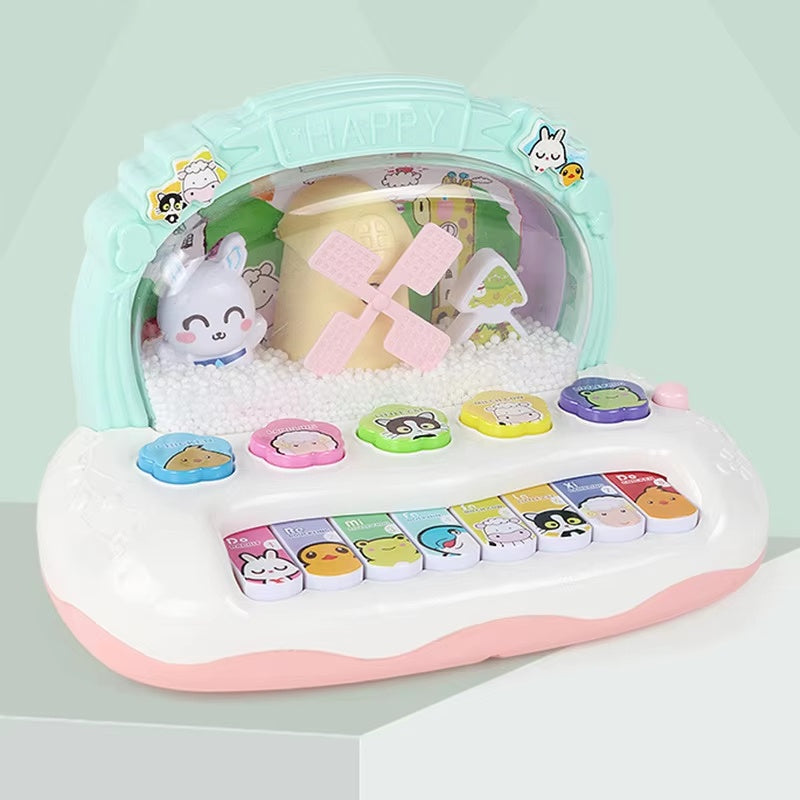 Electronic Piano Toy with Colorful Lights, Adorable Design and Music Skill Development, Safe for Ages 3+