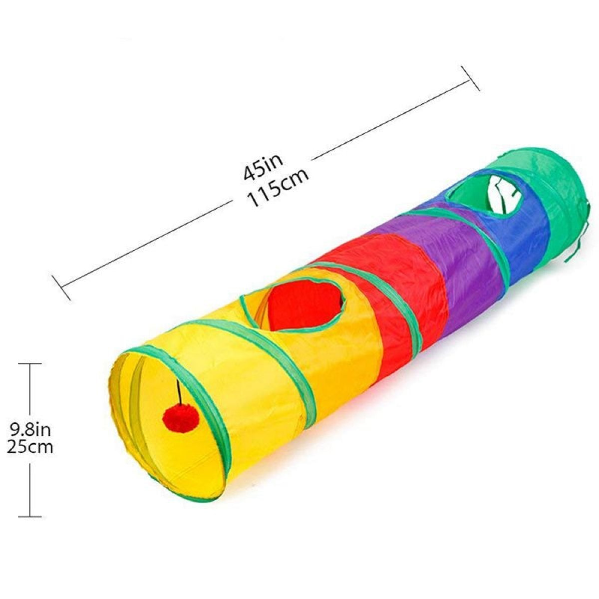 Large Collapsible Cat Tunnel Playhouse