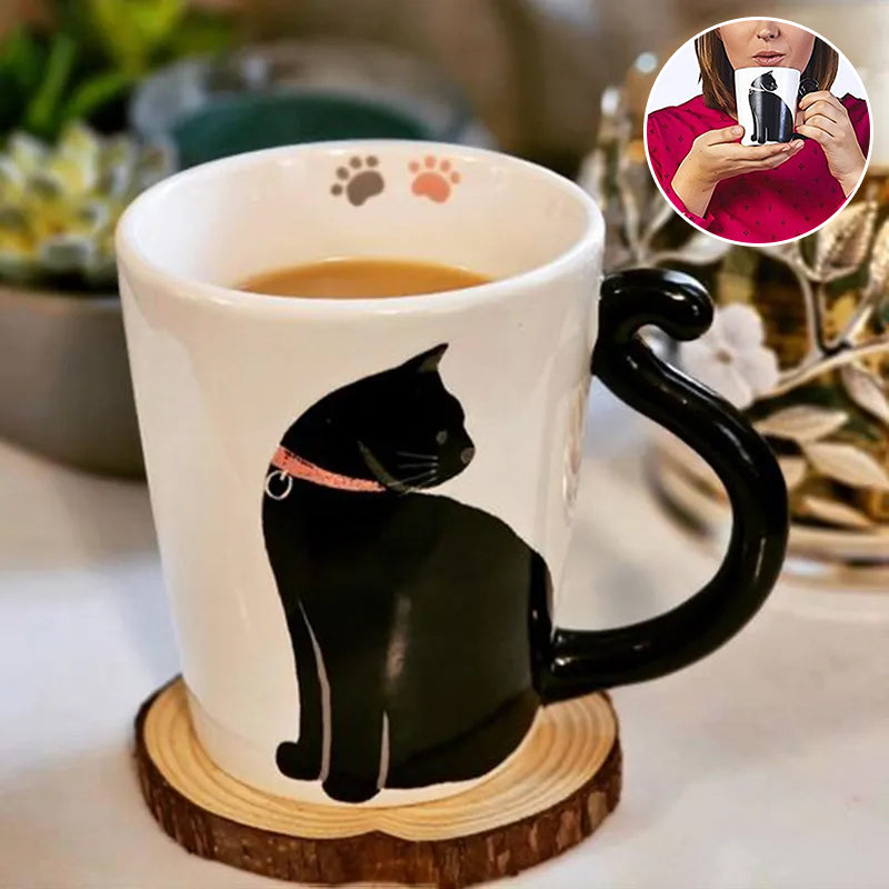 Adorable Black Kitty Good Luck Mug - Halri