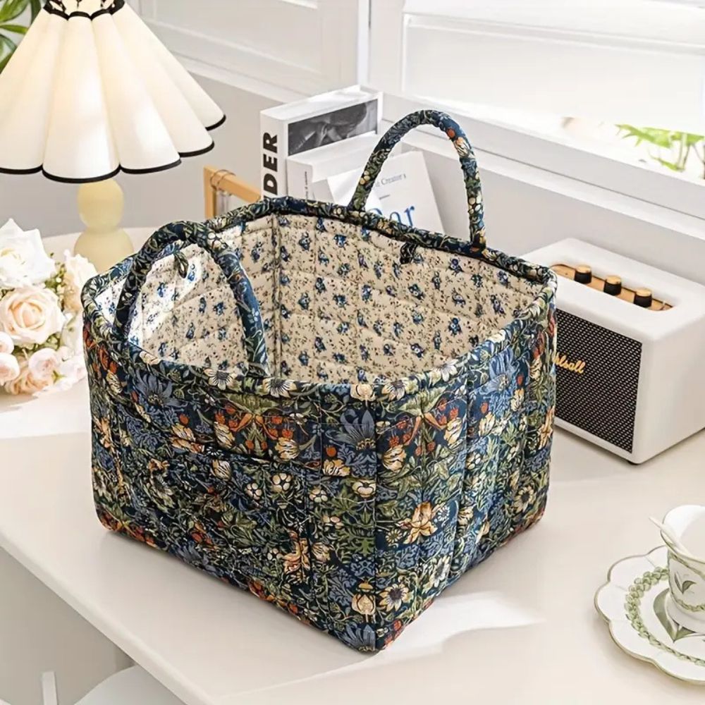 Pretty Fabric Storage Basket for Home Decor