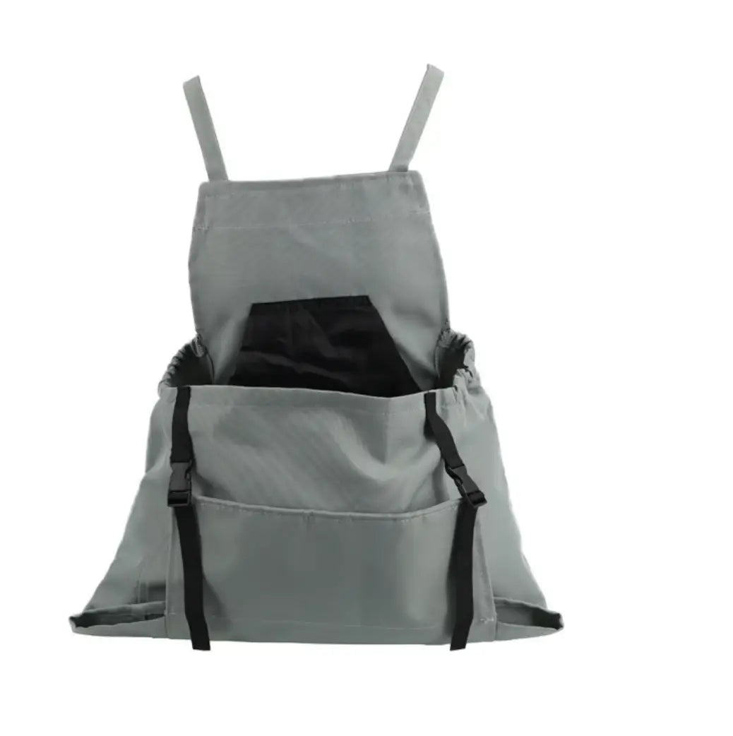 Practical Garden Apron with Cross Straps & Big Pockets