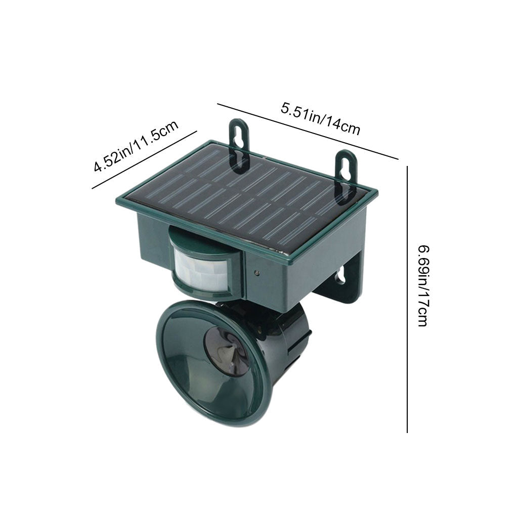 Automatic Bird Repellent Ultrasonic Scarer for Garden