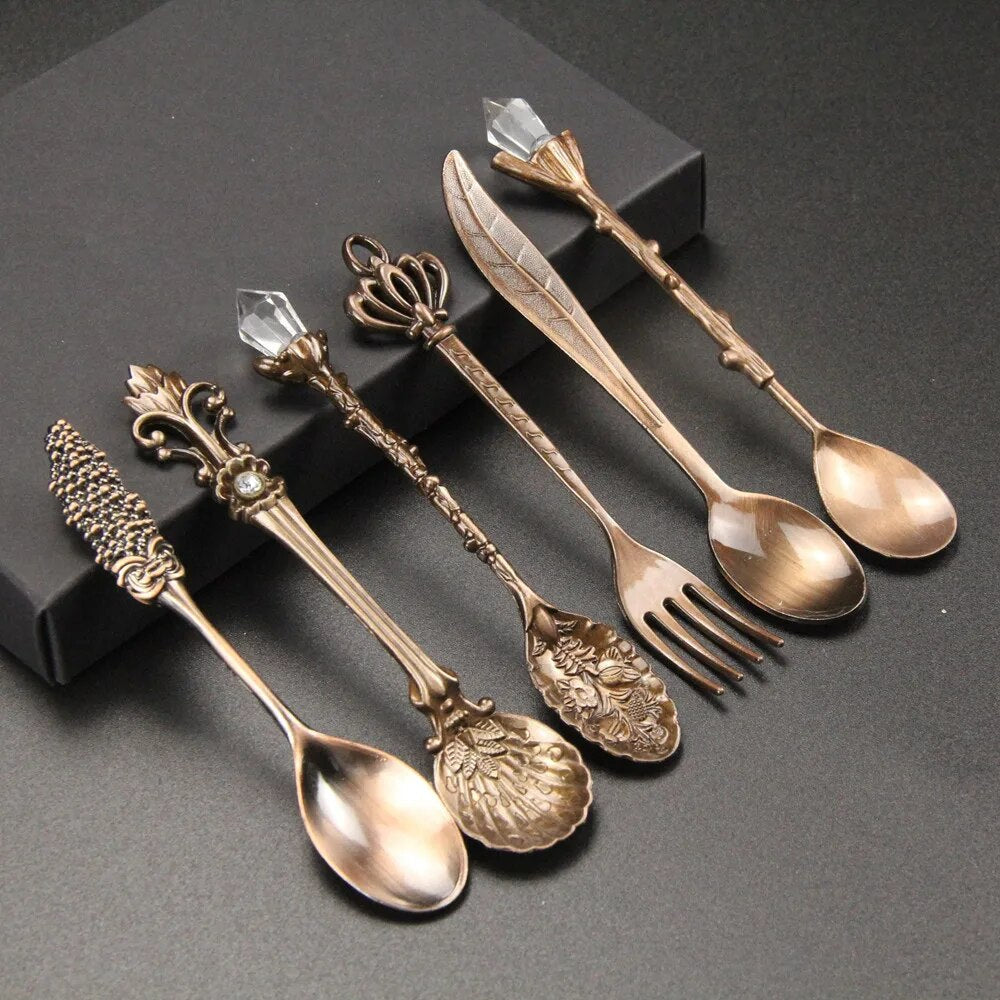 Antique Style Engraved Teaspoon