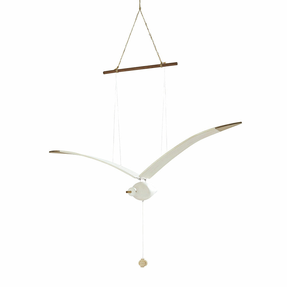 Beachy Wooden Seagull Decor Ornament