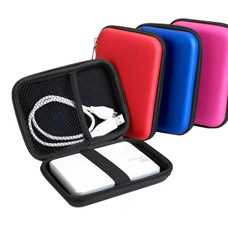 Portable Case for USB External Hard Drive Storage