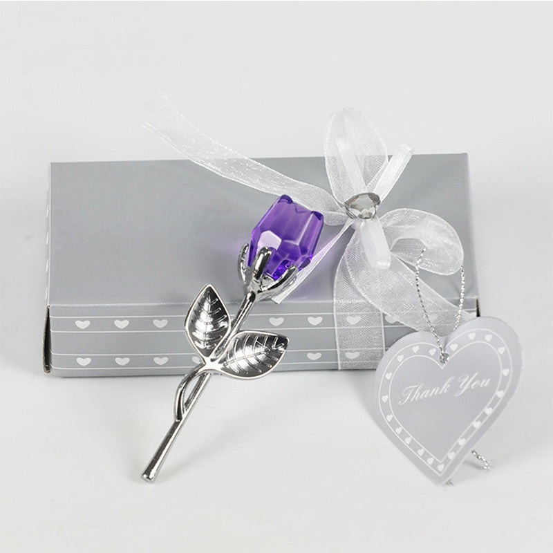 Beautiful Crystal Rose in Gift Box