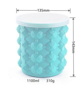 Quick Silicone Ice Cube Maker Bucket