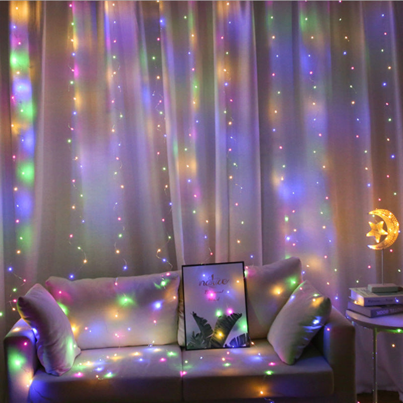 Warm Fairy String Light Curtain