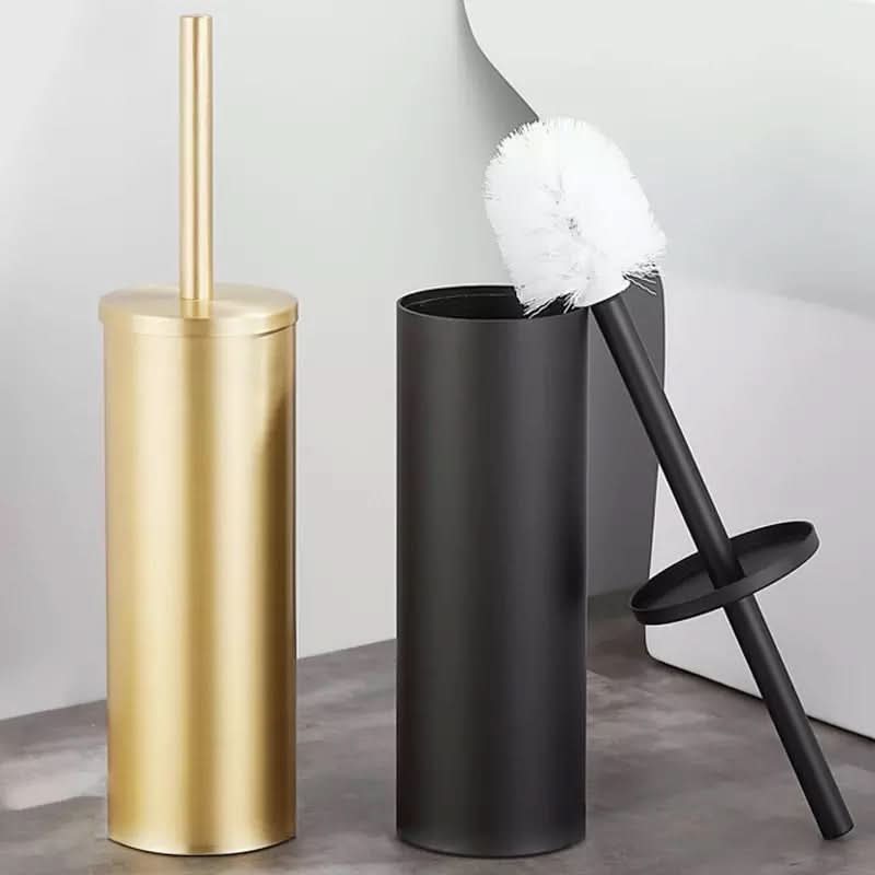 Luxury Toilet Brush and Holder Set with Elegant Gold Finish โ Eco-Friendly Bathroom Accessory 2