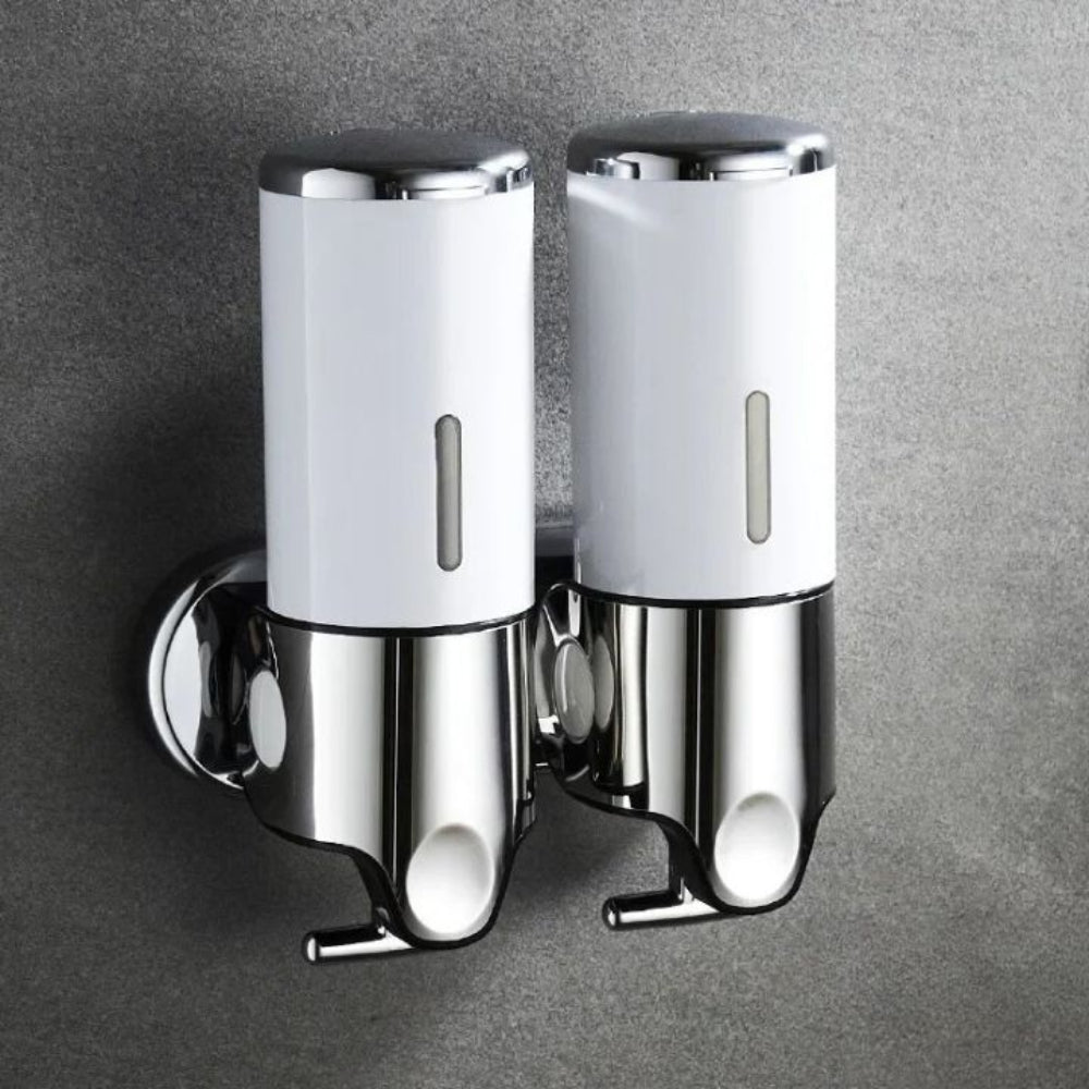 Modern Wall-Mounted Soap Dispenser โ Elegant Stainless Steel Bathroom Accessory for Liquid Soap and Lotion 20