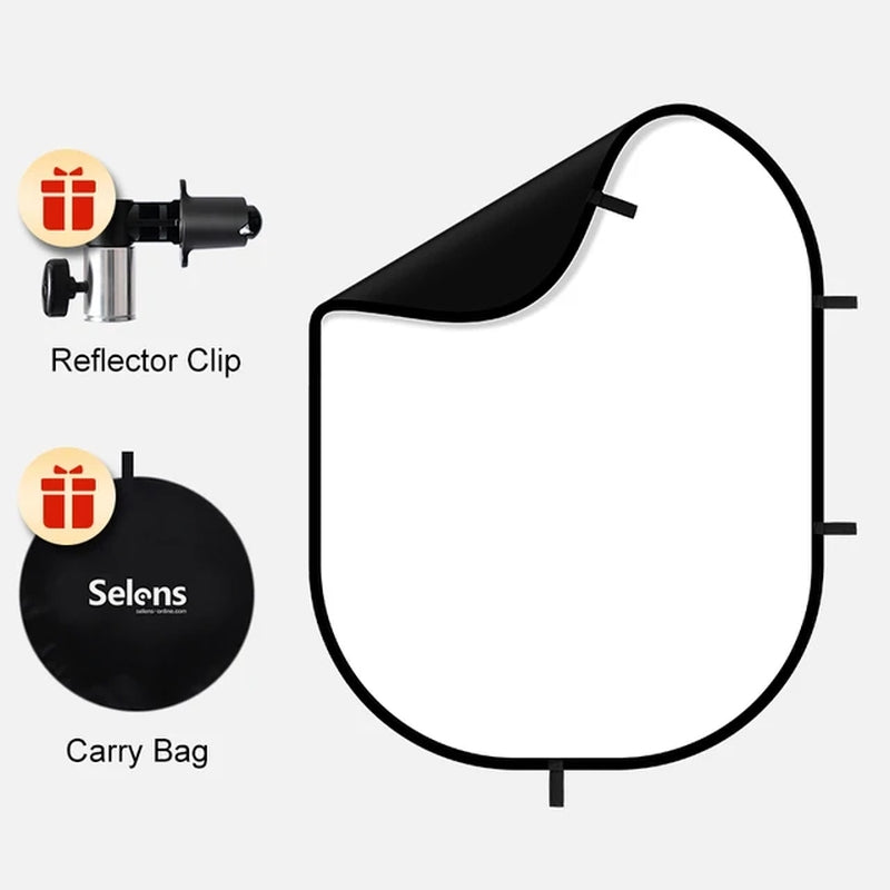 Portable Screen - 2 in 1 Double Sided Pop Up Collapsible Backdrop for Photo, Video Shooting, Live Streaming & Gaming