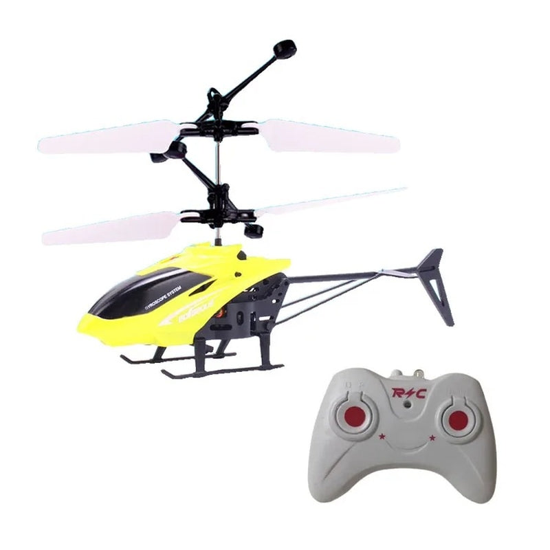 RC Helicopter Drone Remote Control Aircraft Toy with Smart Sensors and LED Lights, Safe for Ages 5+