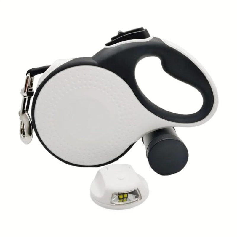 LED Flashlight Retractable Dog Leash, Non Slip Handle