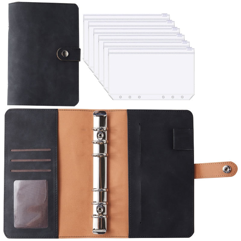 Practical Leather Wallet Planner Notebook Organizer