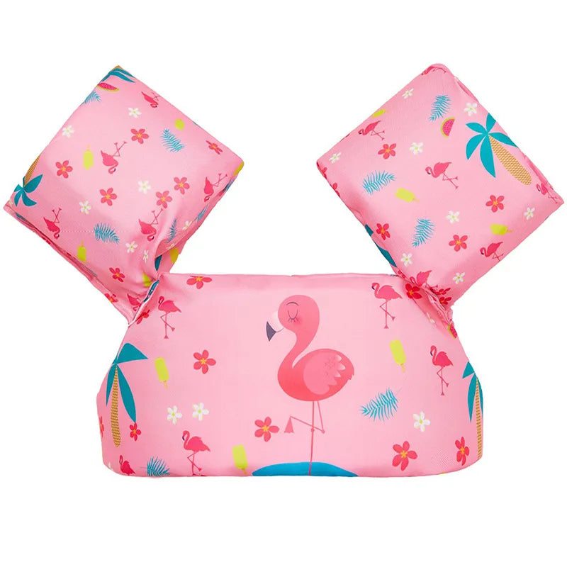 Kids Floatie Swim Vest with Arm Floats Adjustable Strap