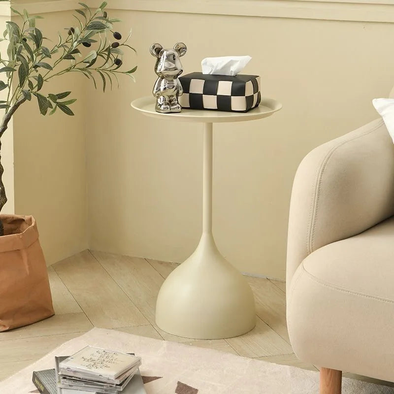 Modern Metal Circular End Table