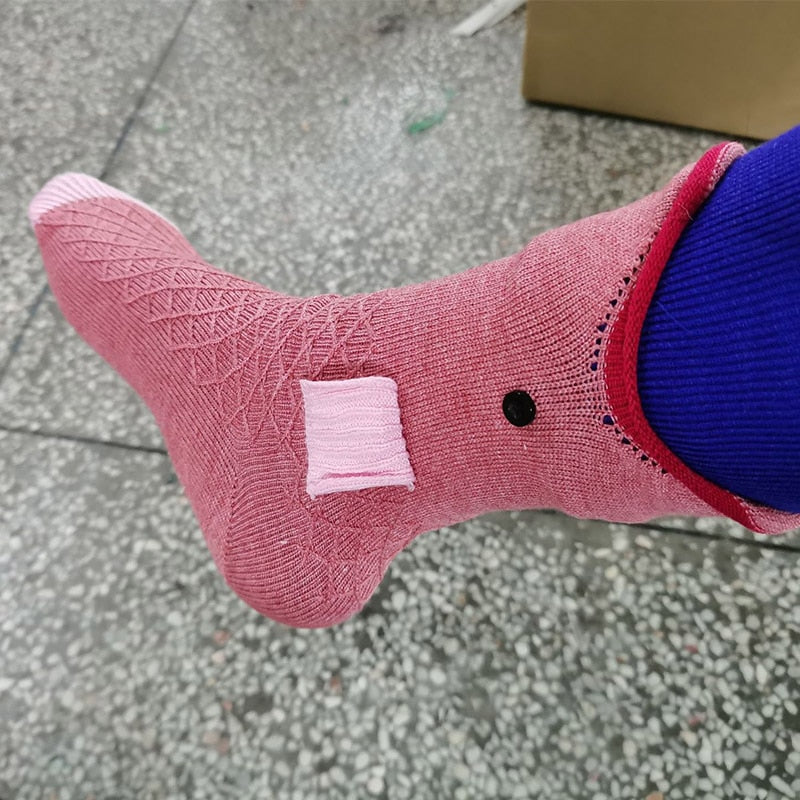 Fun Animal Bite Crew Socks