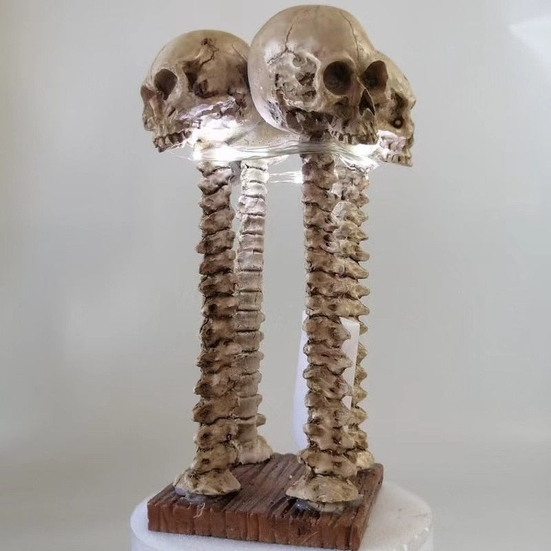 Dark Decorative Skull Table Light