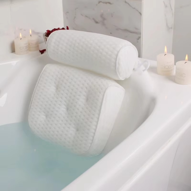 Relaxing Bath Pillow with Breathable Mesh for Comfort Support - Halri
