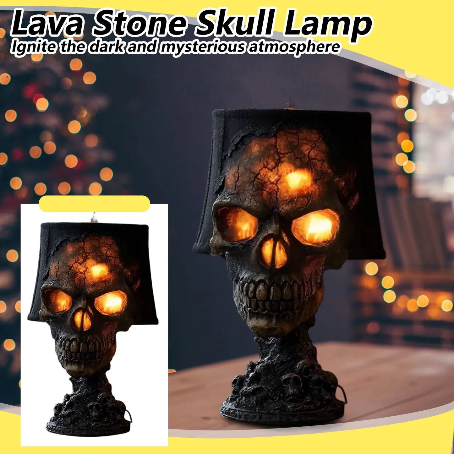 Spooky LED Skull Table Light - Halri
