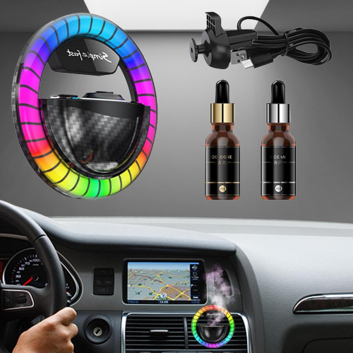 Colorful Car Air Freshener with RGB Lights - Halri