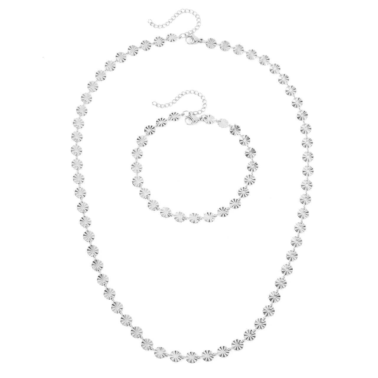 Round Spiral Pendant Jewelry Set