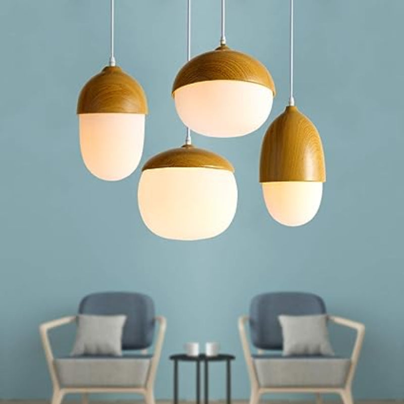 Scandinavian Glass Pendant Light with Adjustable Height โ Modern Kitchen Hanging Light Fixture 8