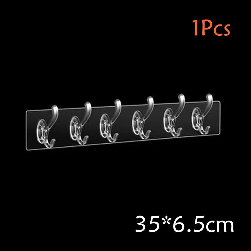 Clear Acrylic Easy Wall Hooks - Halri