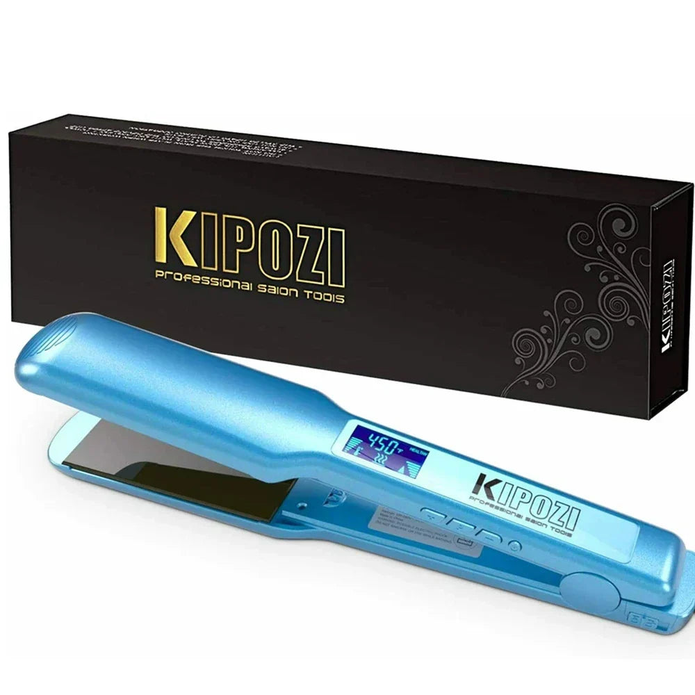 Fast Heating Titanium Hair Straightener with LCD Display