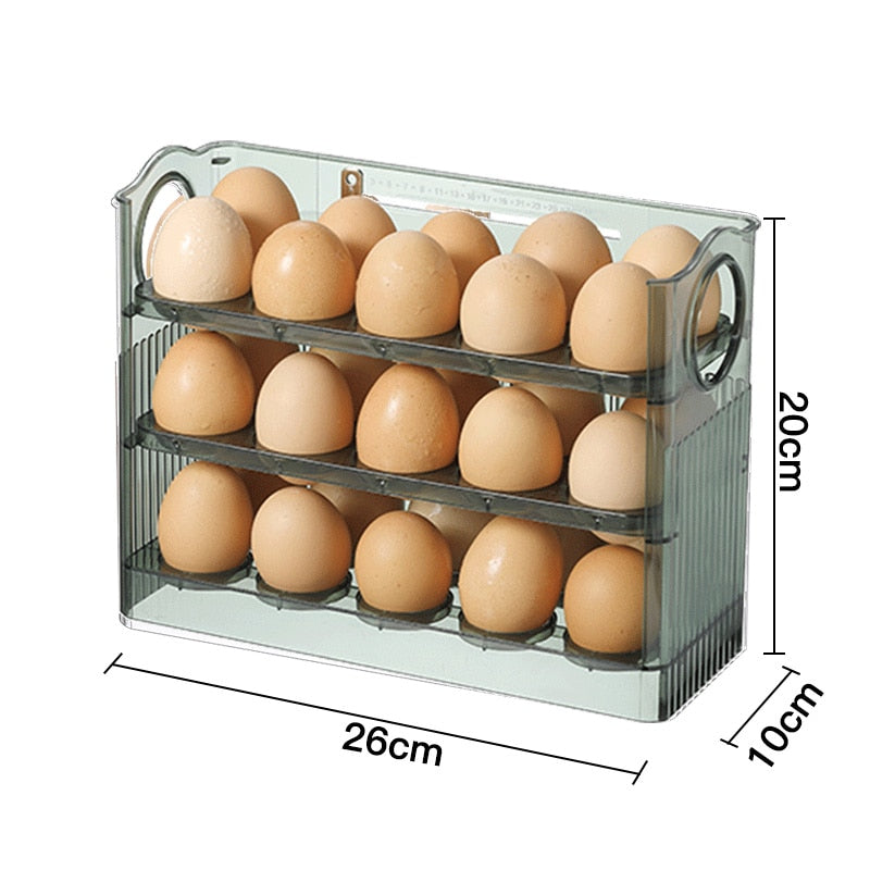 Space Saving Folding Egg Holder Rack