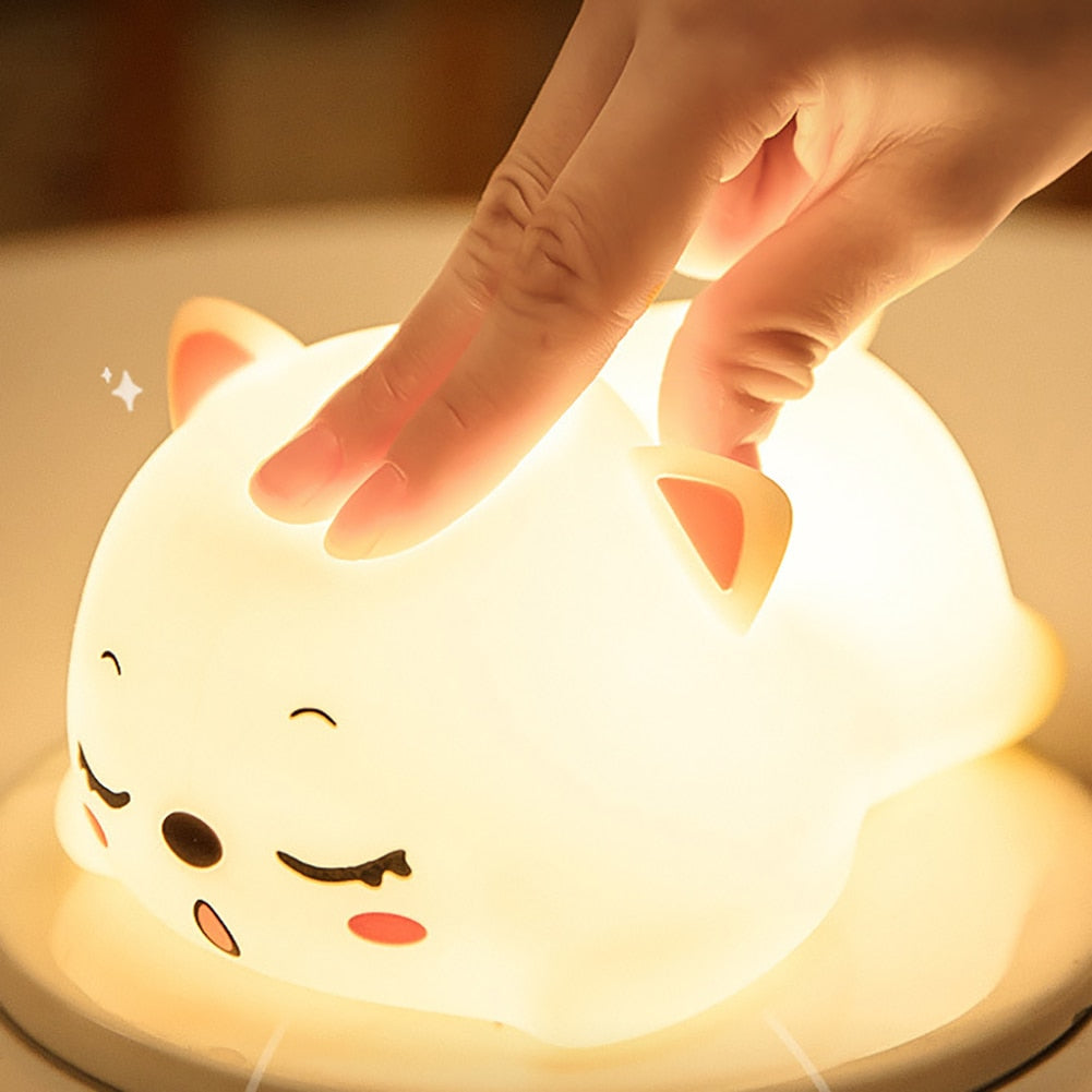 Small Kitten LED Table Night Light