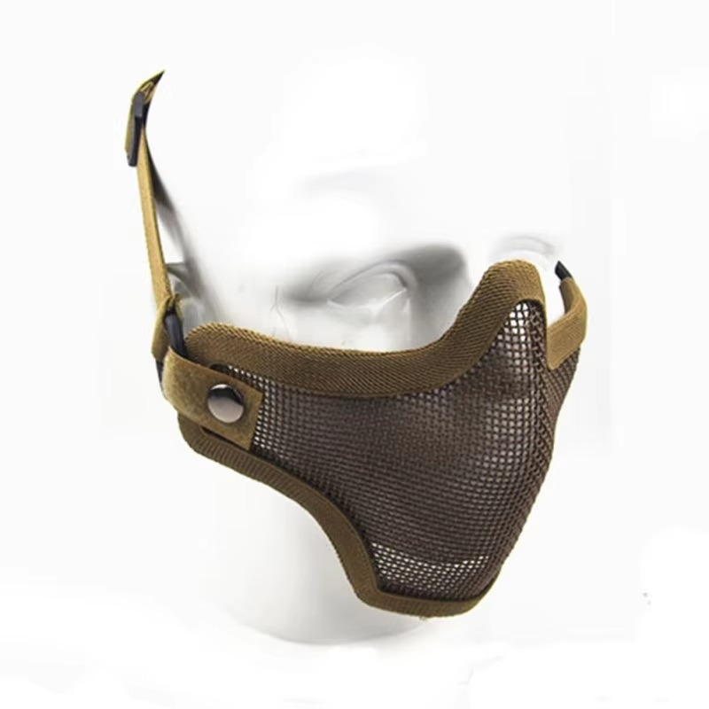 Tactical Camo Metal Mesh Face Protector Mask